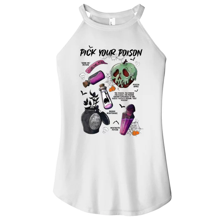 Pick Your P.O.I.S.O.N Drink Me Potion Halloween Women’s Perfect Tri Rocker Tank