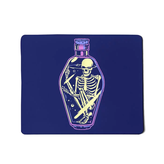 Pick Your Poison Pastel Goth Skeleton Potion Halloween Mousepad