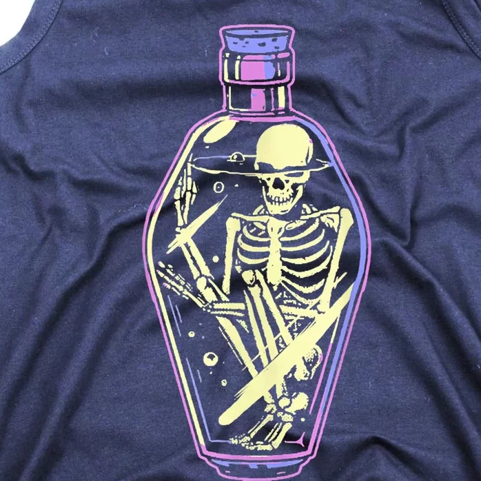 Pick Your Poison Pastel Goth Skeleton Potion Halloween Tank Top