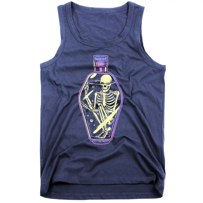 Pick Your Poison Pastel Goth Skeleton Potion Halloween Tank Top