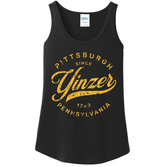 Pittsburgh Yinzer Pennsylvania Steel City Home Yinz Funny Ladies Essential Tank