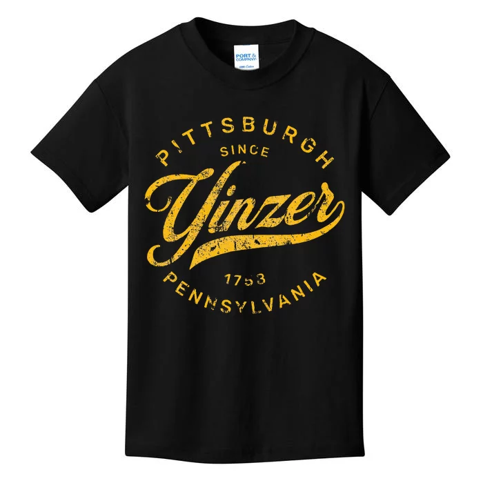 Pittsburgh Yinzer Pennsylvania Steel City Home Yinz Funny Kids T-Shirt