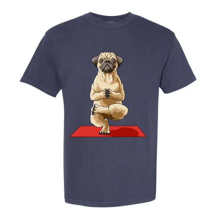 Pug Yoga Pose Dog Meditation Pug Lovers Owners Gift Cute Gift Garment-Dyed Heavyweight T-Shirt