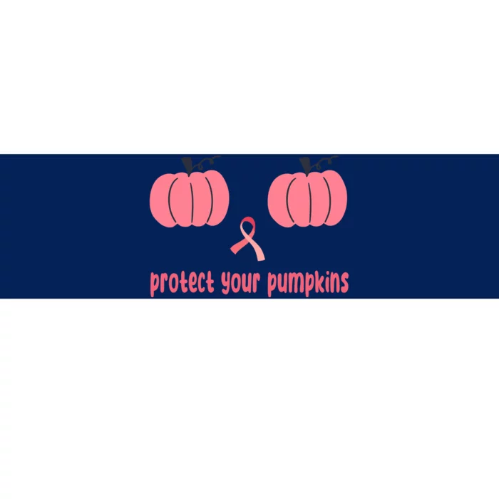 Protect Your Pumpkins Breast Cancer Awareness Bumper Sticker