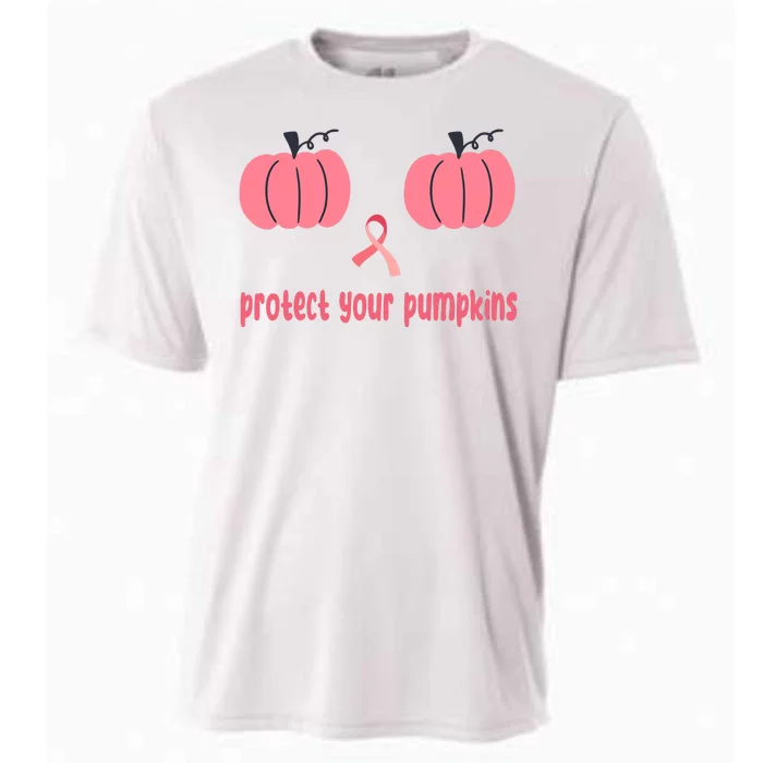 Protect Your Pumpkins Breast Cancer Awareness Cooling Performance Crew T-Shirt