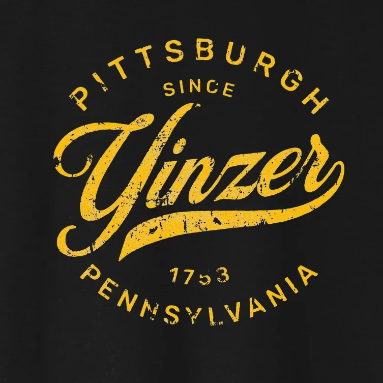 Pittsburgh Yinzer Pennsylvania Steel City Home Yinz Funny Women's Crop Top Tee