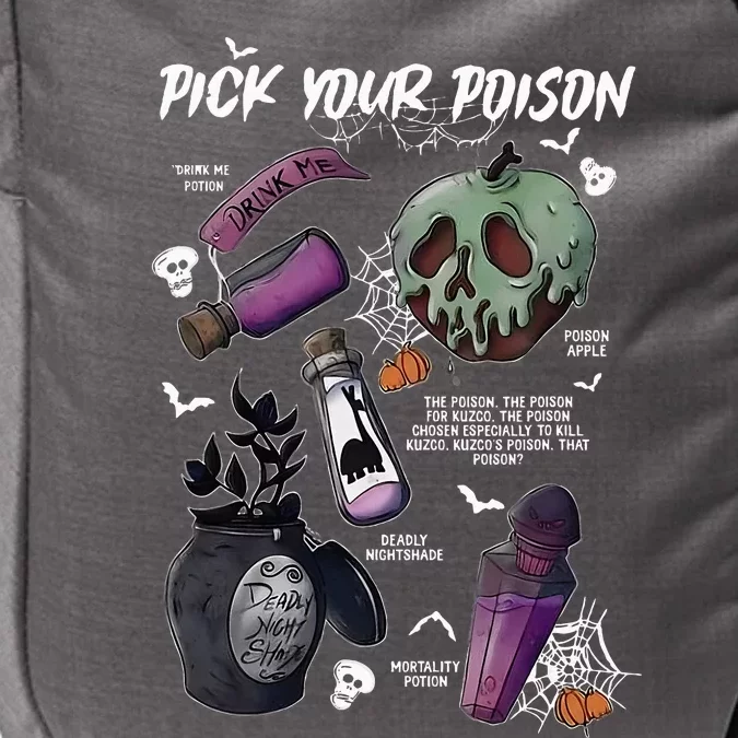 Pick Your PoisonS Funny Drink Me PotionS Happy Halloween Impact Tech Backpack