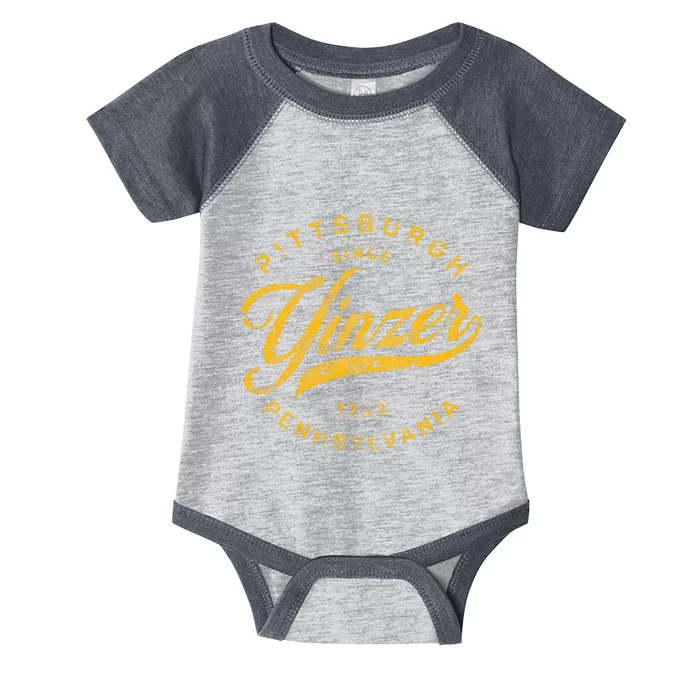 Pittsburgh Yinzer Pennsylvania Steel City Home Yinz Infant Baby Jersey Bodysuit