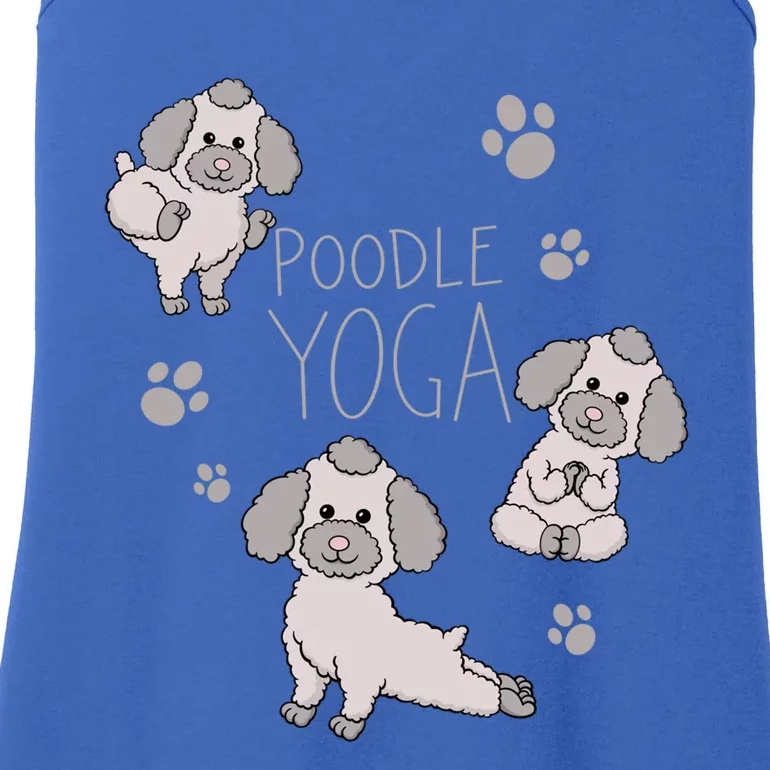 Poodle Yoga Poses Positions Dog Holder Animal Lovers Gift Ladies Essential Tank