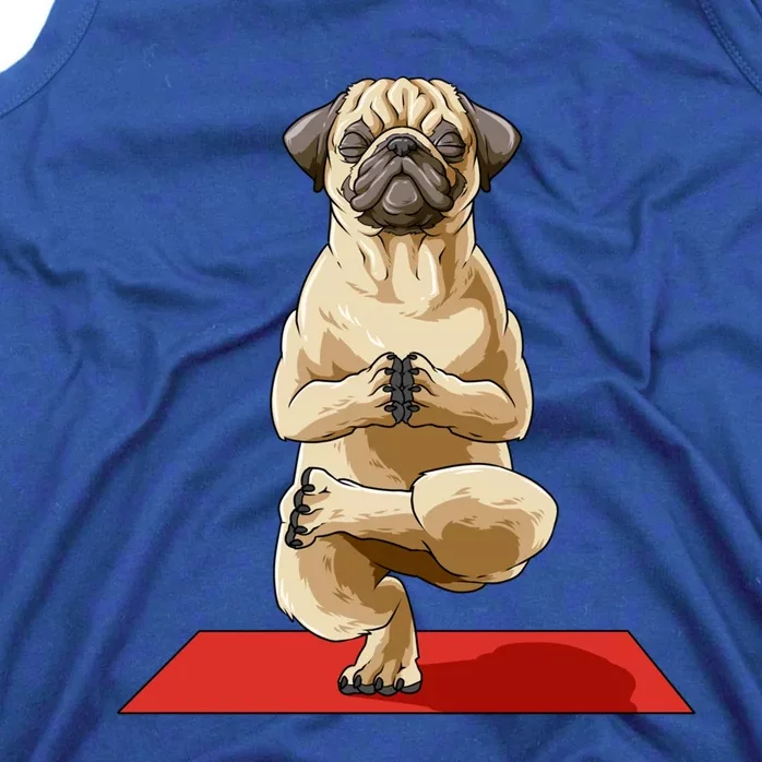 Pug Yoga Pose Dog Meditation Pug Lovers Owners Gift Cute Gift Tank Top