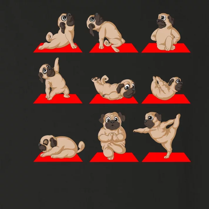 Pug Yoga Toddler Long Sleeve Shirt