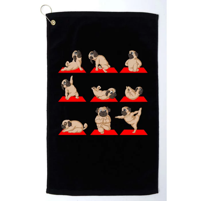 Pug Yoga Platinum Collection Golf Towel