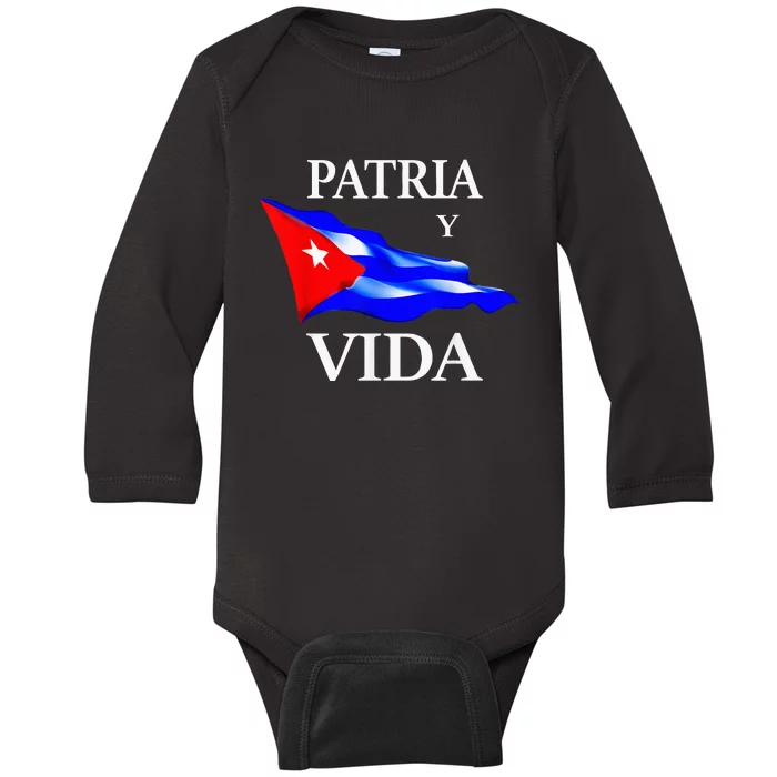 Patria Y Vida Baby Long Sleeve Bodysuit