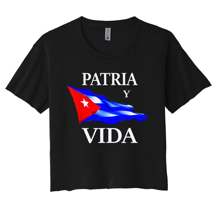 Patria Y Vida Women's Crop Top Tee