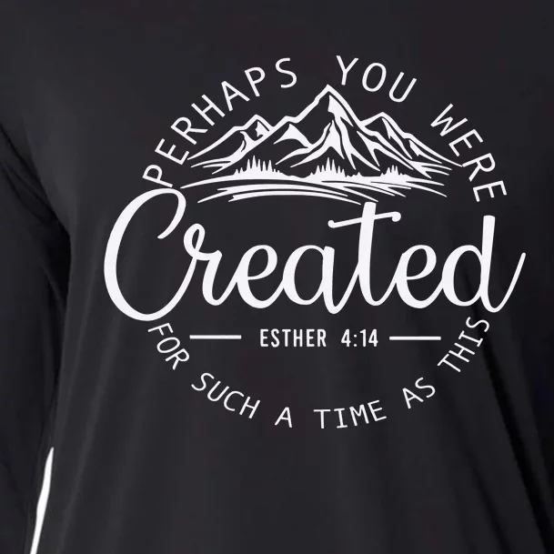 Perhaps You Were Created Christian Esther 4 14 Bible Verse Cooling Performance Long Sleeve Crew