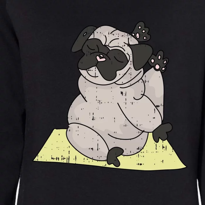 Pug Yoga Workout Kawaii Cartoon Cute Animal Dog Lover Gift Funny Gift Womens California Wash Sweatshirt