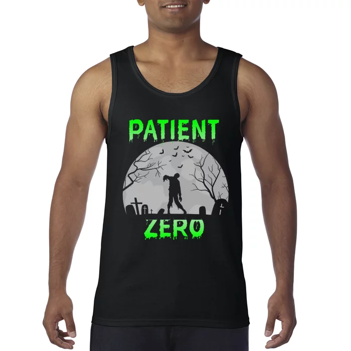 Patient Zero Funny Halloween Zombie Apocalypse Costume Tank Top