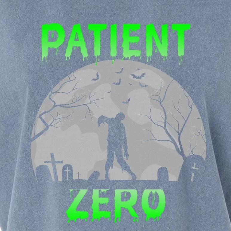 Patient Zero Funny Halloween Zombie Apocalypse Costume Garment-Dyed Women's Muscle Tee