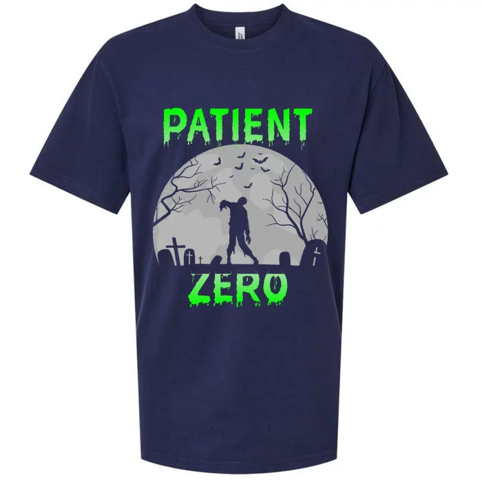 Patient Zero Funny Halloween Zombie Apocalypse Costume Sueded Cloud Jersey T-Shirt