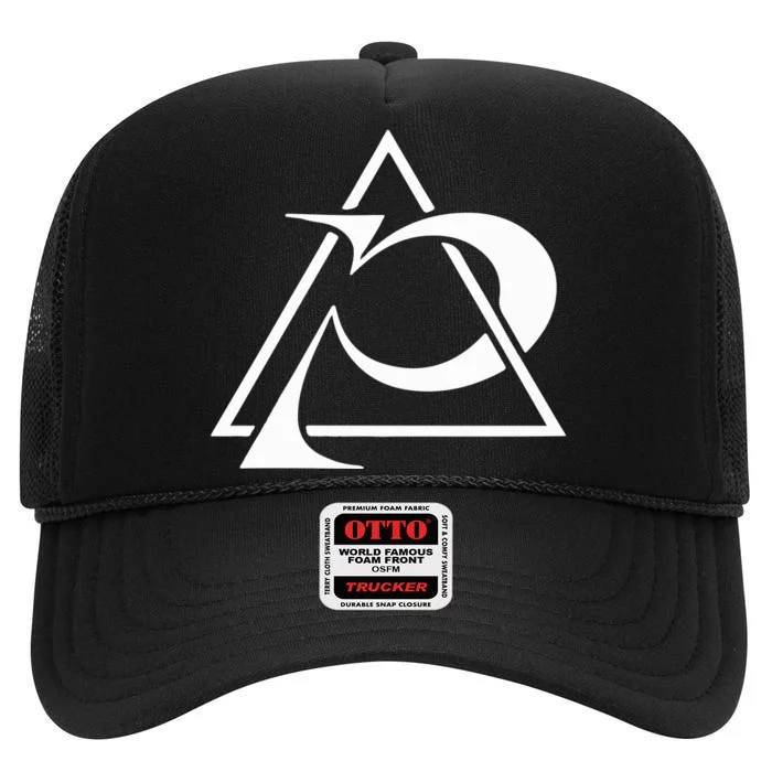 Popxmi Zig Logo High Crown Mesh Trucker Hat