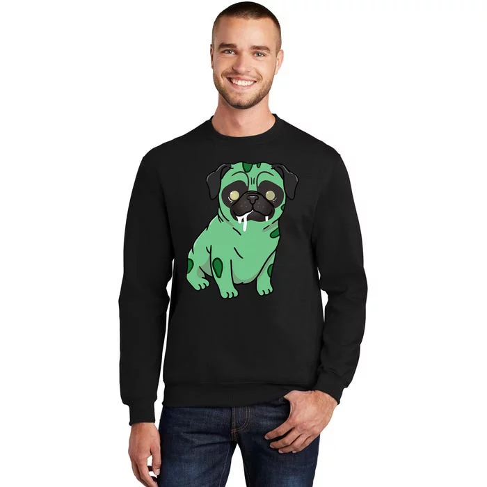 Pug Zombie Pug Halloween Sweatshirt