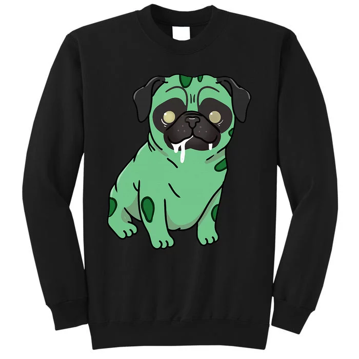 Pug Zombie Pug Halloween Sweatshirt