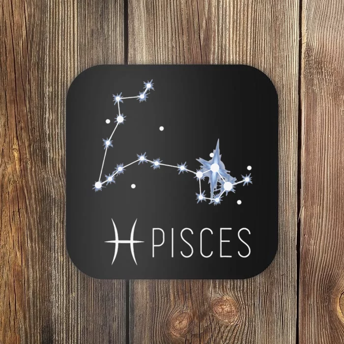 Pisces Zodiac Sign for Astrology Birthday Month Pisces Coaster