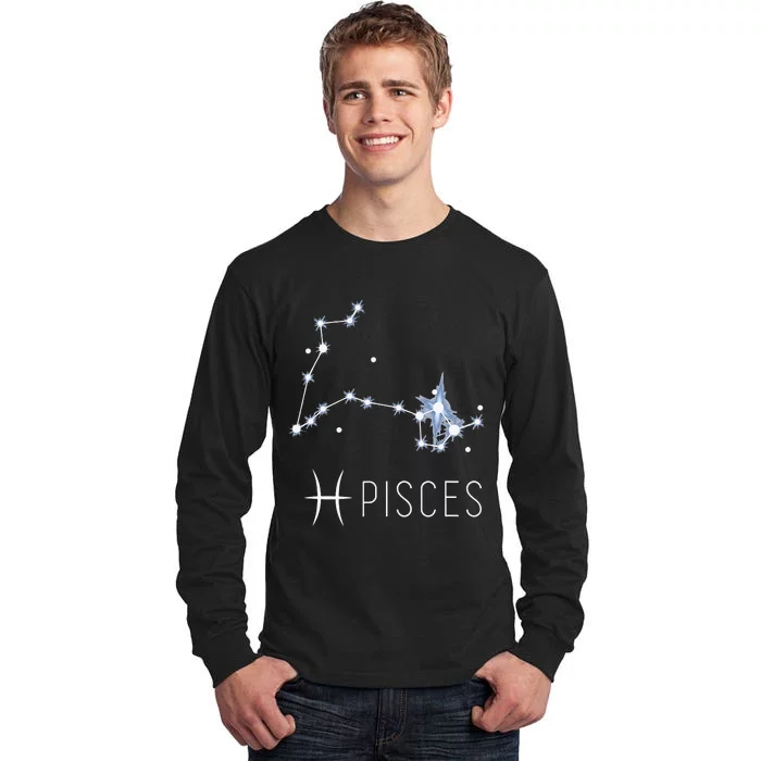 Pisces Zodiac Sign for Astrology Birthday Month Pisces Tall Long Sleeve T-Shirt