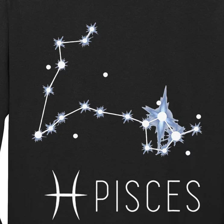 Pisces Zodiac Sign for Astrology Birthday Month Pisces Tall Long Sleeve T-Shirt