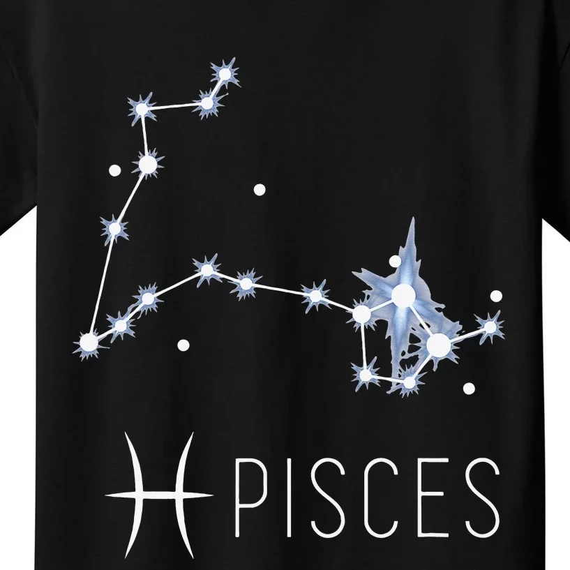 Pisces Zodiac Sign for Astrology Birthday Month Pisces Kids T-Shirt