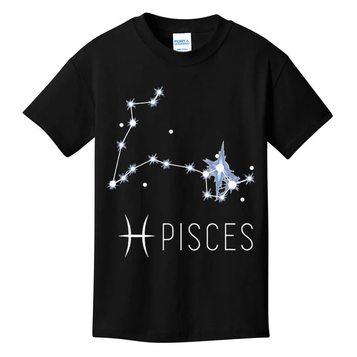 Pisces Zodiac Sign for Astrology Birthday Month Pisces Kids T-Shirt