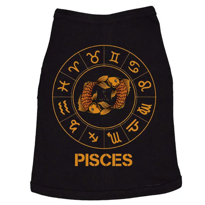 Pisces Zodiac Sign Doggie Tank