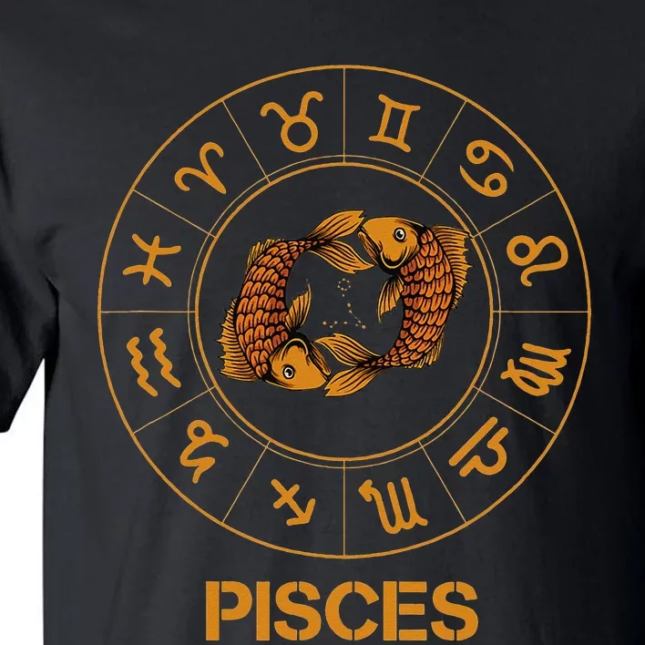 Pisces Zodiac Sign Tall T-Shirt