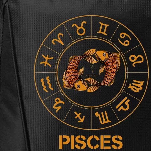 Pisces Zodiac Sign City Backpack