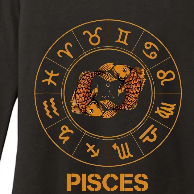 Pisces Zodiac Sign Womens CVC Long Sleeve Shirt