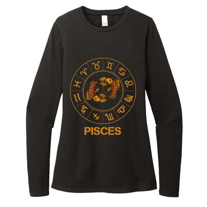 Pisces Zodiac Sign Womens CVC Long Sleeve Shirt