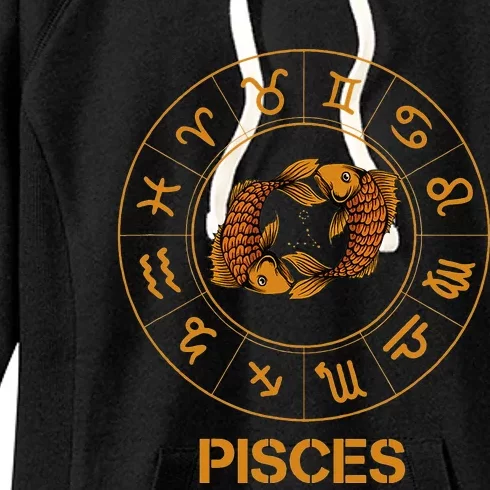 Pisces Zodiac Sign Women's Fleece Hoodie