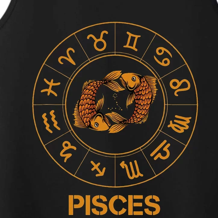 Pisces Zodiac Sign Performance Tank