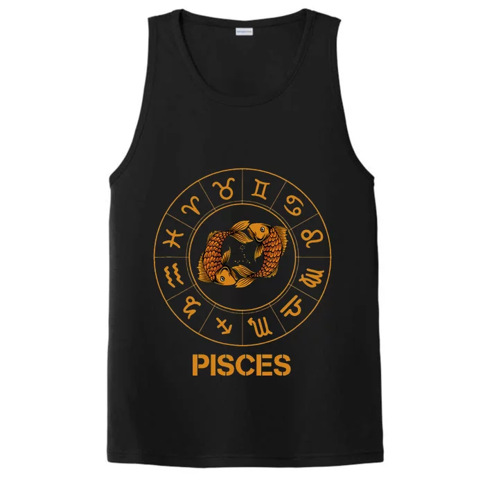 Pisces Zodiac Sign Performance Tank