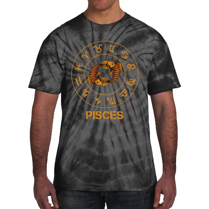 Pisces Zodiac Sign Tie-Dye T-Shirt