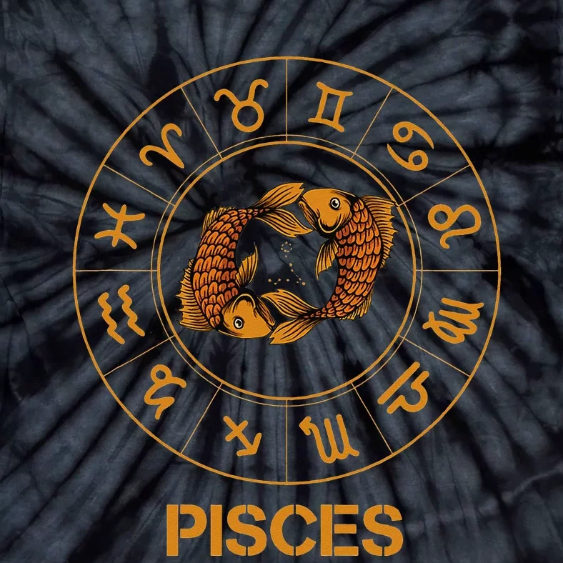 Pisces Zodiac Sign Tie-Dye T-Shirt