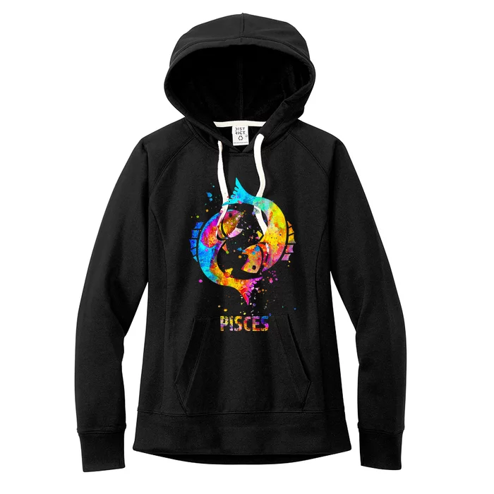 Pisces Zodiac Sign Women's Fleece Hoodie