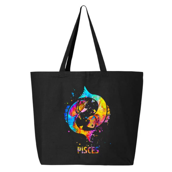 Pisces Zodiac Sign 25L Jumbo Tote