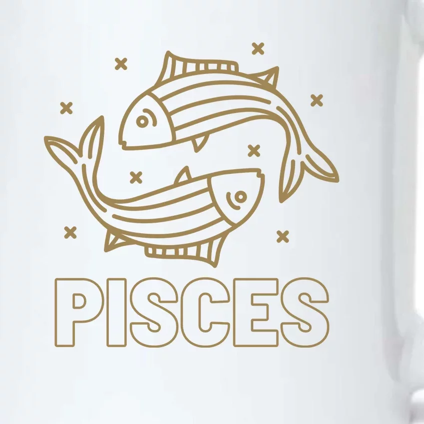 Pisces Zodiac Sign Cute Funny Black Color Changing Mug