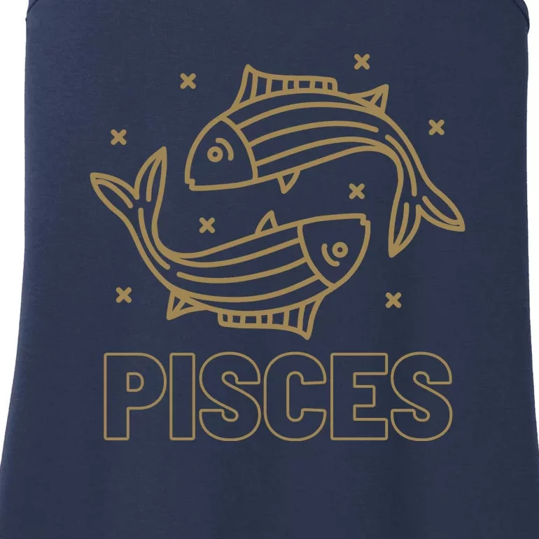 Pisces Zodiac Sign Cute Funny Ladies Essential Tank