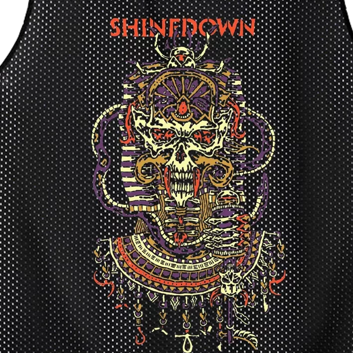 Planet Zero Skull Mesh Reversible Basketball Jersey Tank