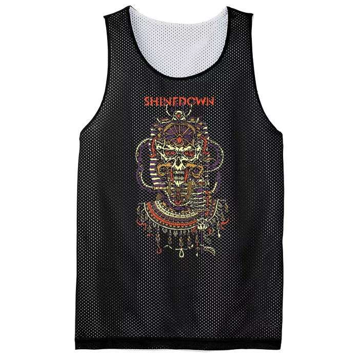 Planet Zero Skull Mesh Reversible Basketball Jersey Tank