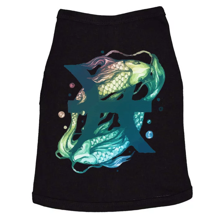 Pisces Zodiac Watercolor Doggie Tank