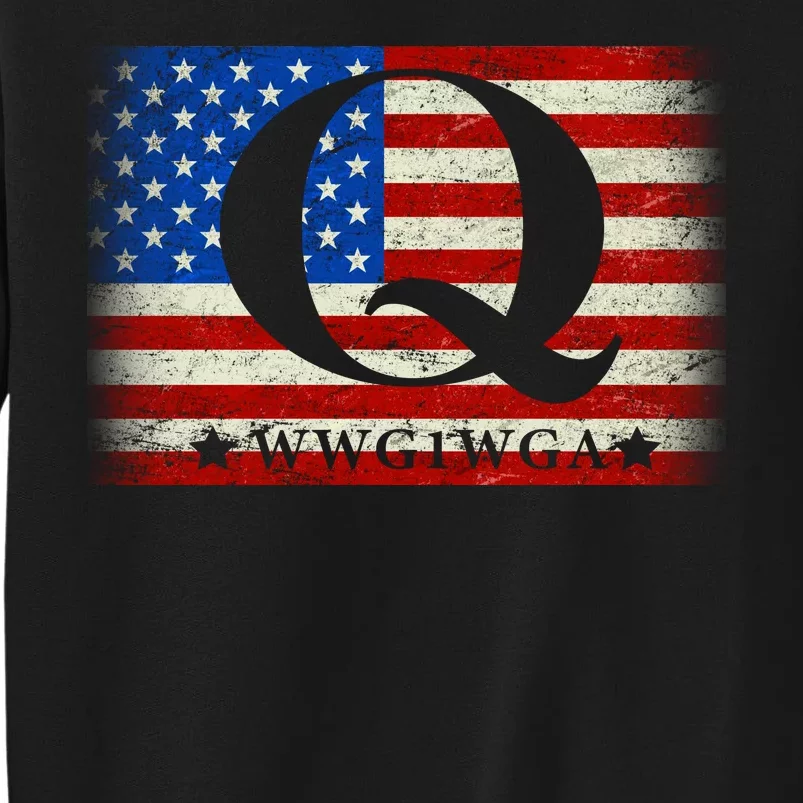 Q-anon  WWG1WGA Where We Go One We Go All Tall Sweatshirt