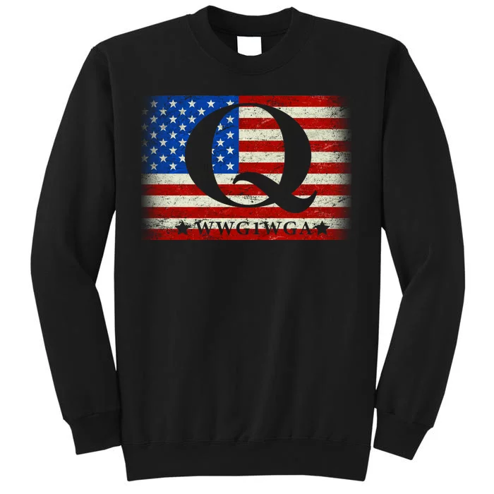 Q-anon  WWG1WGA Where We Go One We Go All Tall Sweatshirt